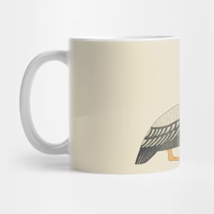 Pelican on watch Mug